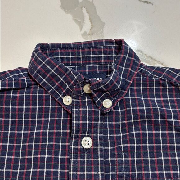 Ralph Lauren | Infant Boys Navy Plaid Button Down 100% Cotton Dress Shirt - Picture 15 of 15